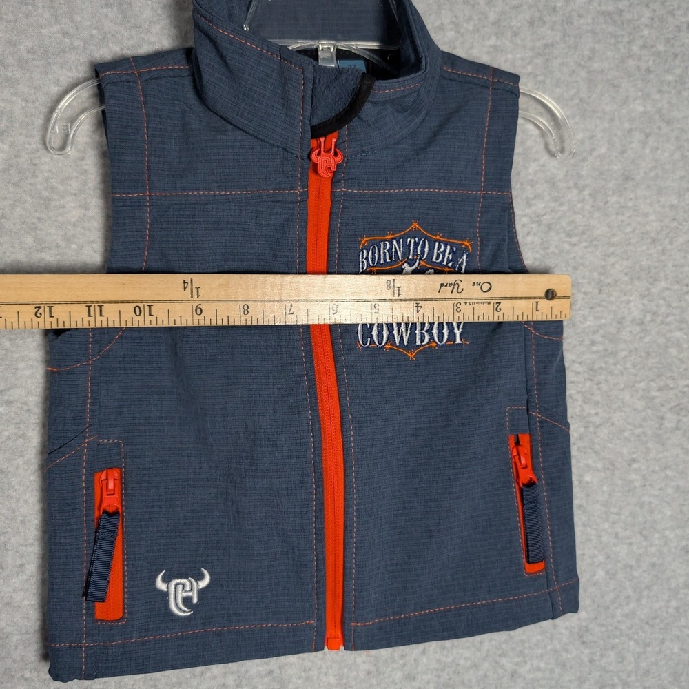 Cowboy Hardware Vest Boys 2T Born To Be A Cowboy Softshell Zip Rodeo Western - Picture 6 of 7